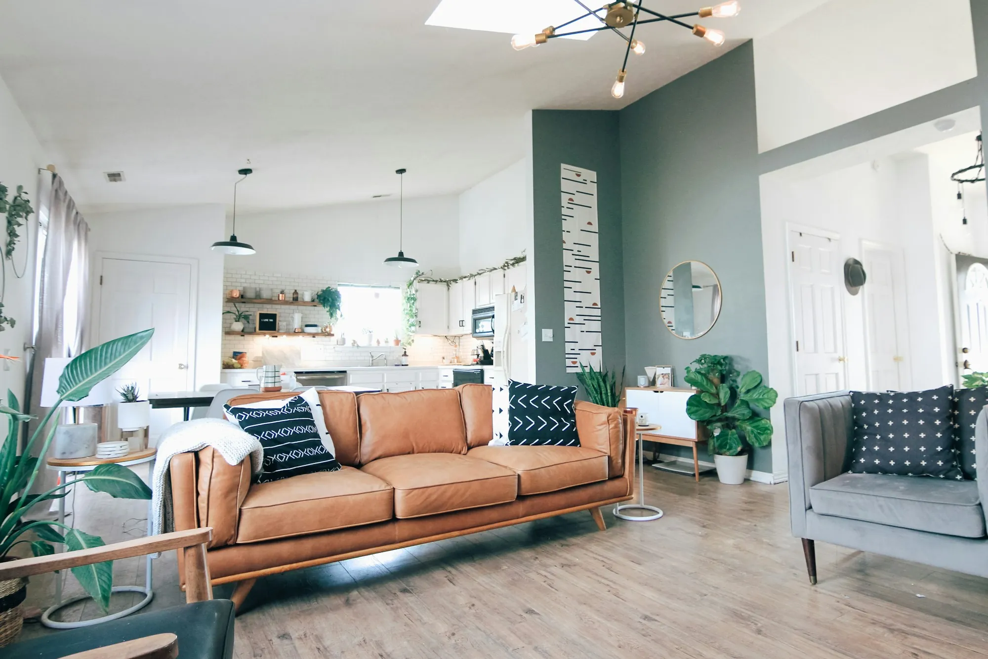 Remodeled sitting room with natural light
