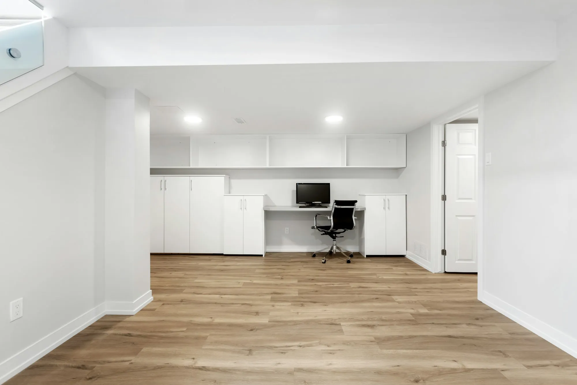 Remodeled basement living space