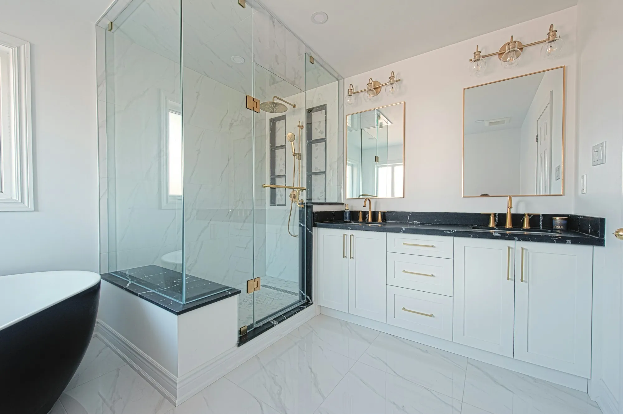 Renovated bathroom interior